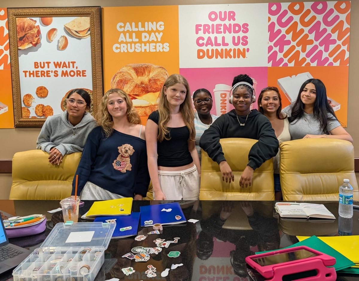 Girl scouts at their second meeting on March 27